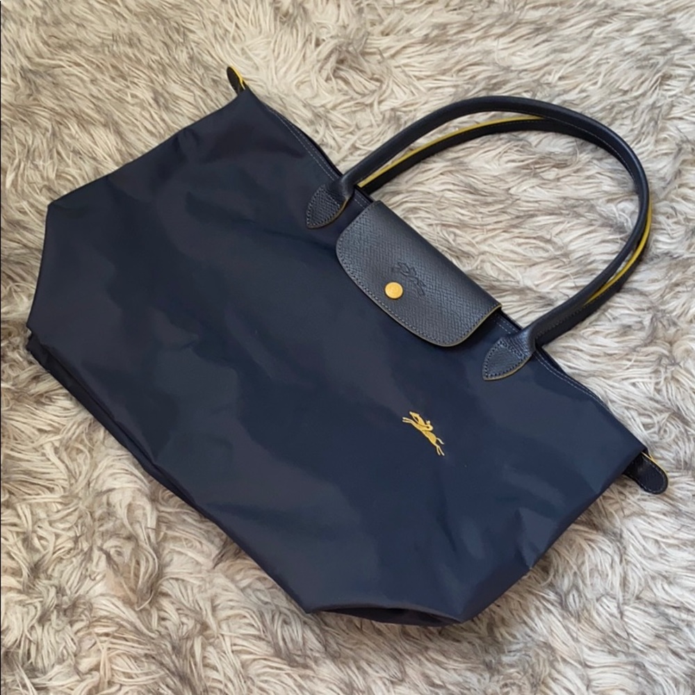 Longchamp Le Pliage Gray Club Tote Large